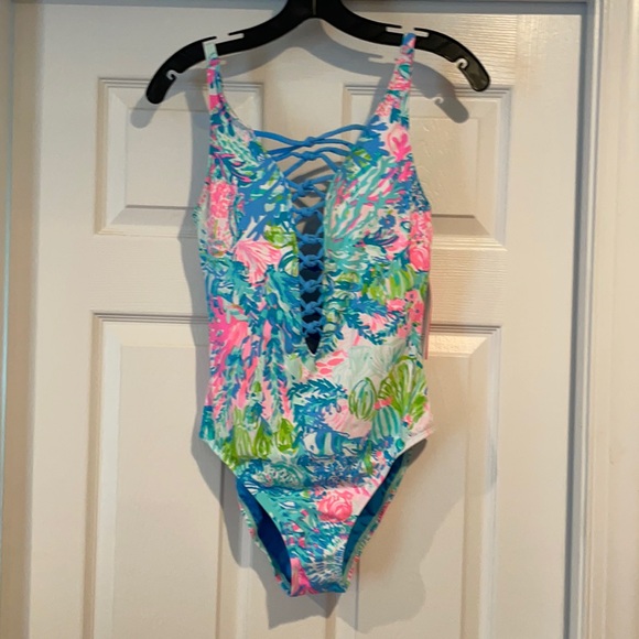 Lilly Pulitzer | Swim | Brand New Will Tags Lilly Isle Lattice Swim ...